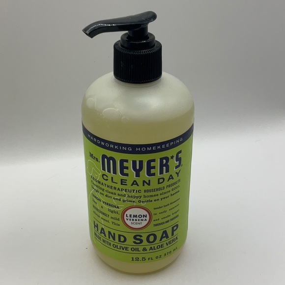 Lot (2) Mrs. Meyer's Clean Day Lemon Verbena Hand Lotion & Soap for Dry Hands - Picture 3 of 4